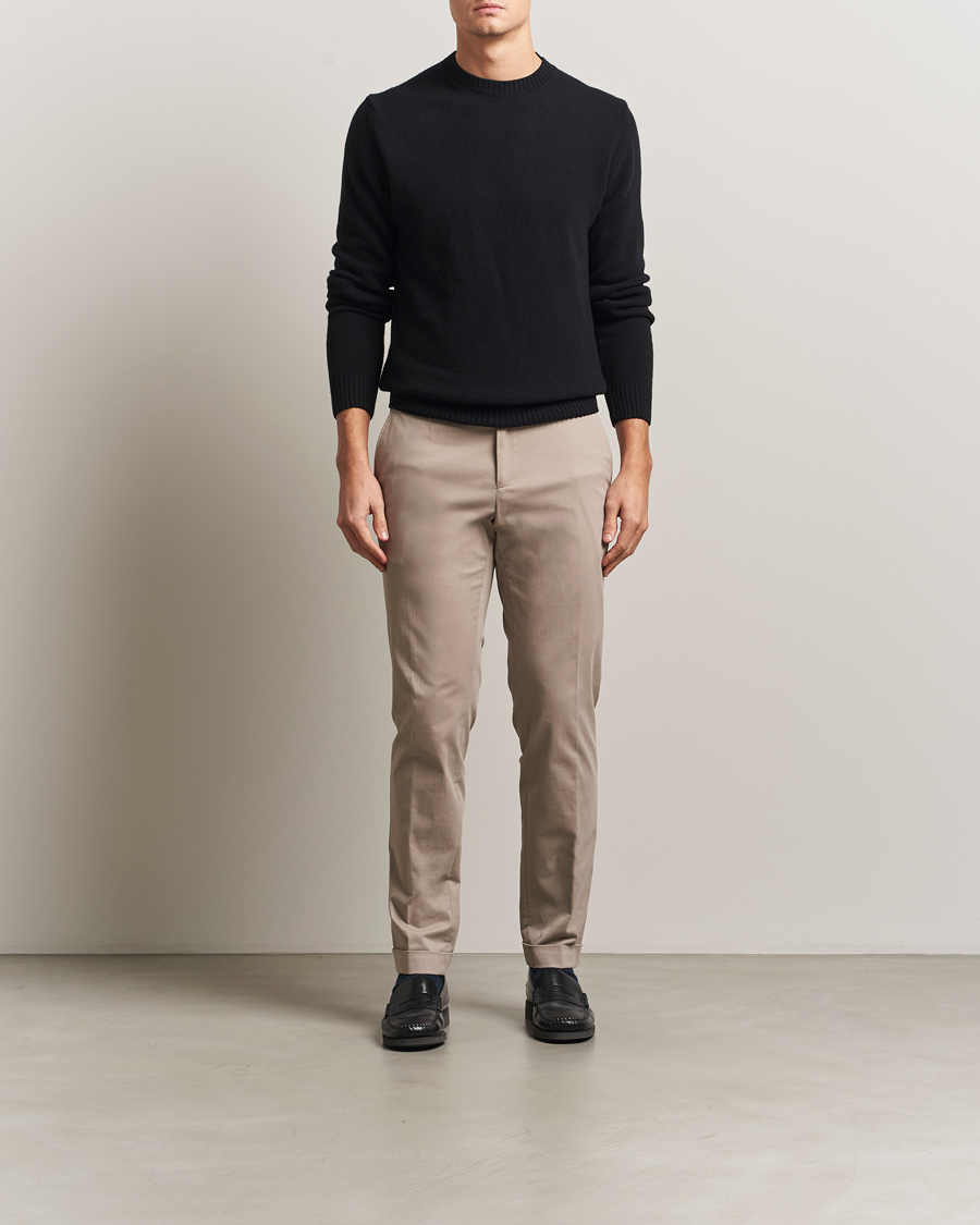 Men | Trousers | BOSS BLACK | Genius Cotton Trousers Beige