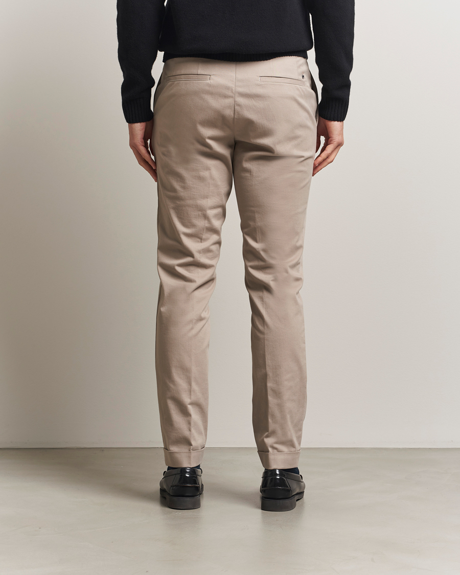 Men | Trousers | BOSS BLACK | Genius Cotton Trousers Beige