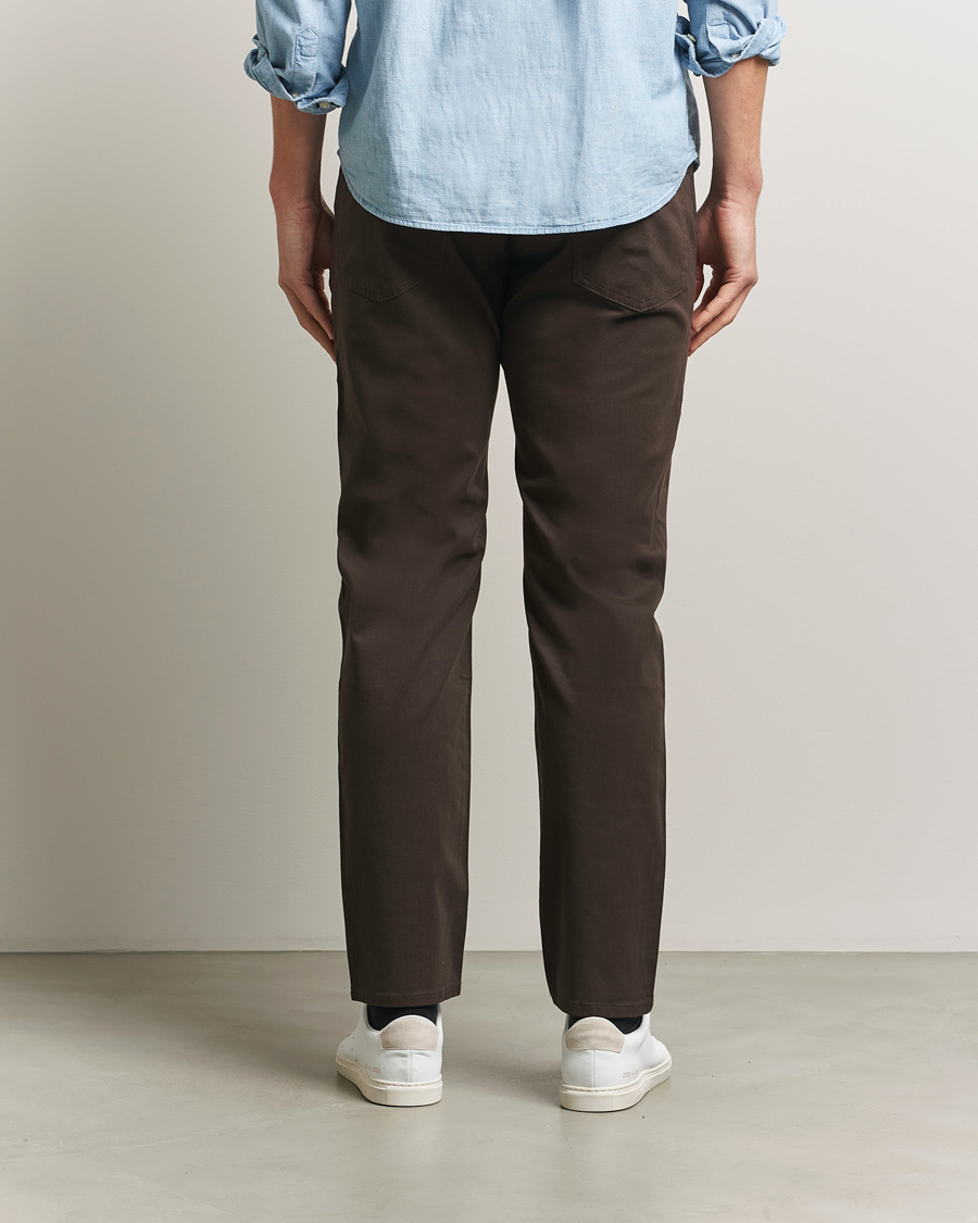 Men | Trousers | BOSS BLACK | Re.Maine Cotton 5-Pocket Pants Dark Brown