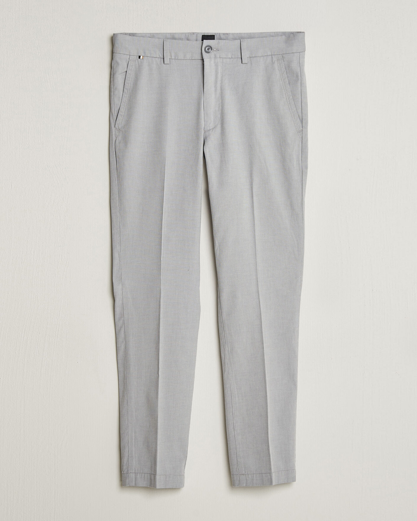 Men | Trousers | BOSS BLACK | Kaiton Structured Chinos Silver
