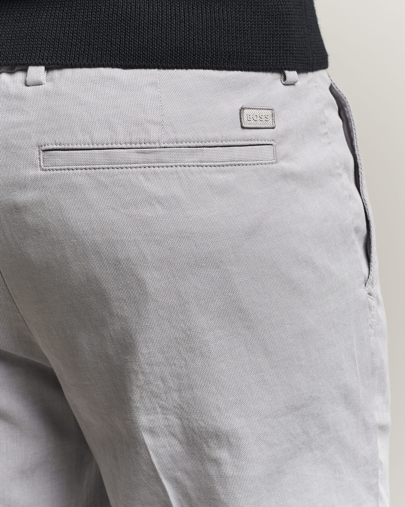 Men | Trousers | BOSS BLACK | Kaiton Structured Chinos Silver