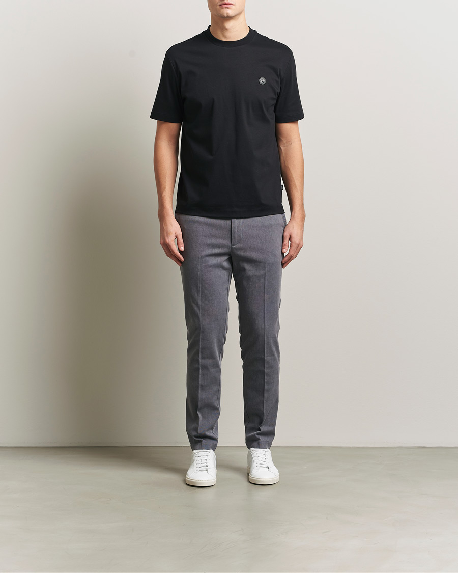 Men | Trousers | BOSS BLACK | Kaiton Structured Chinos Dark Blue