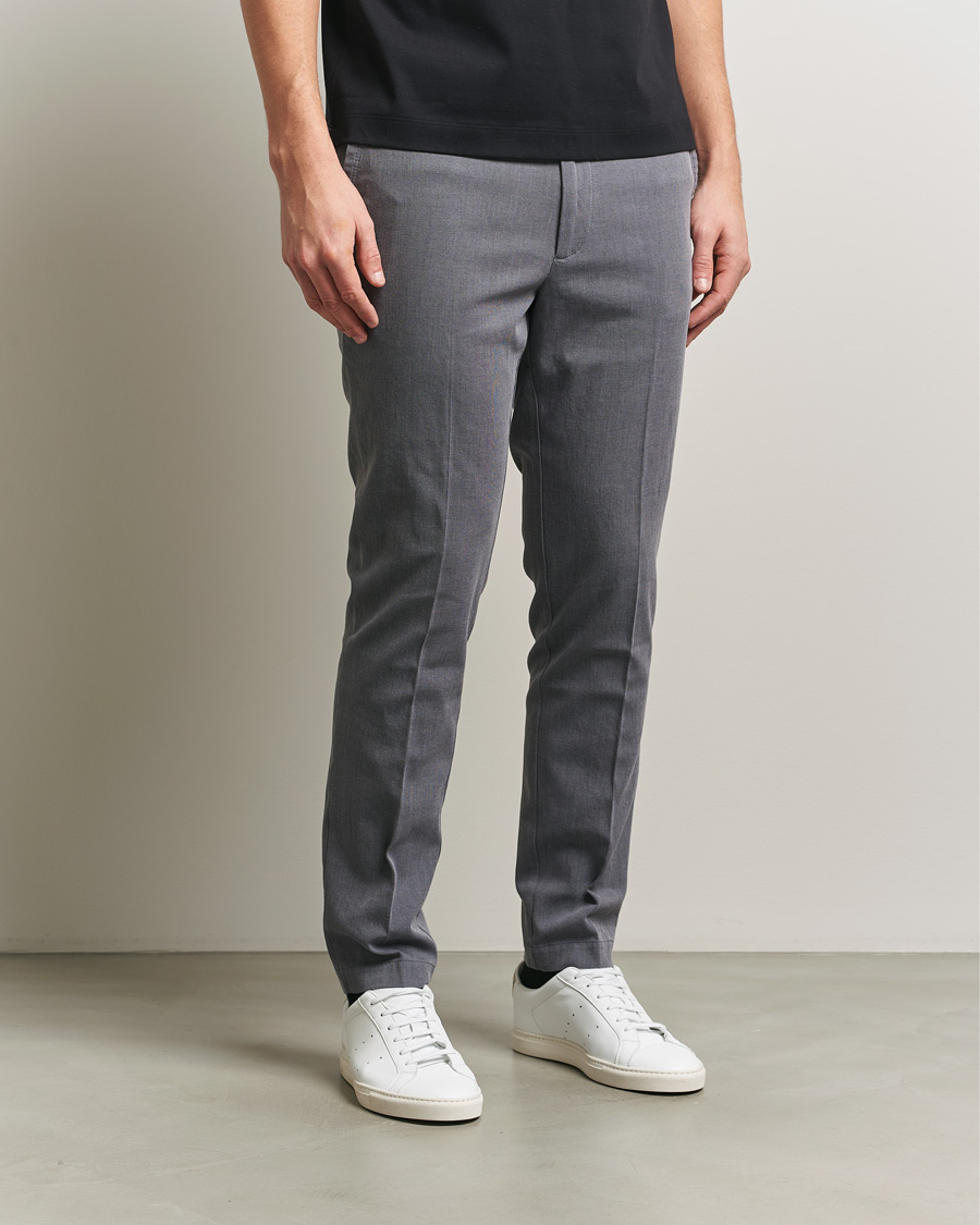 Men | Trousers | BOSS BLACK | Kaiton Structured Chinos Dark Blue