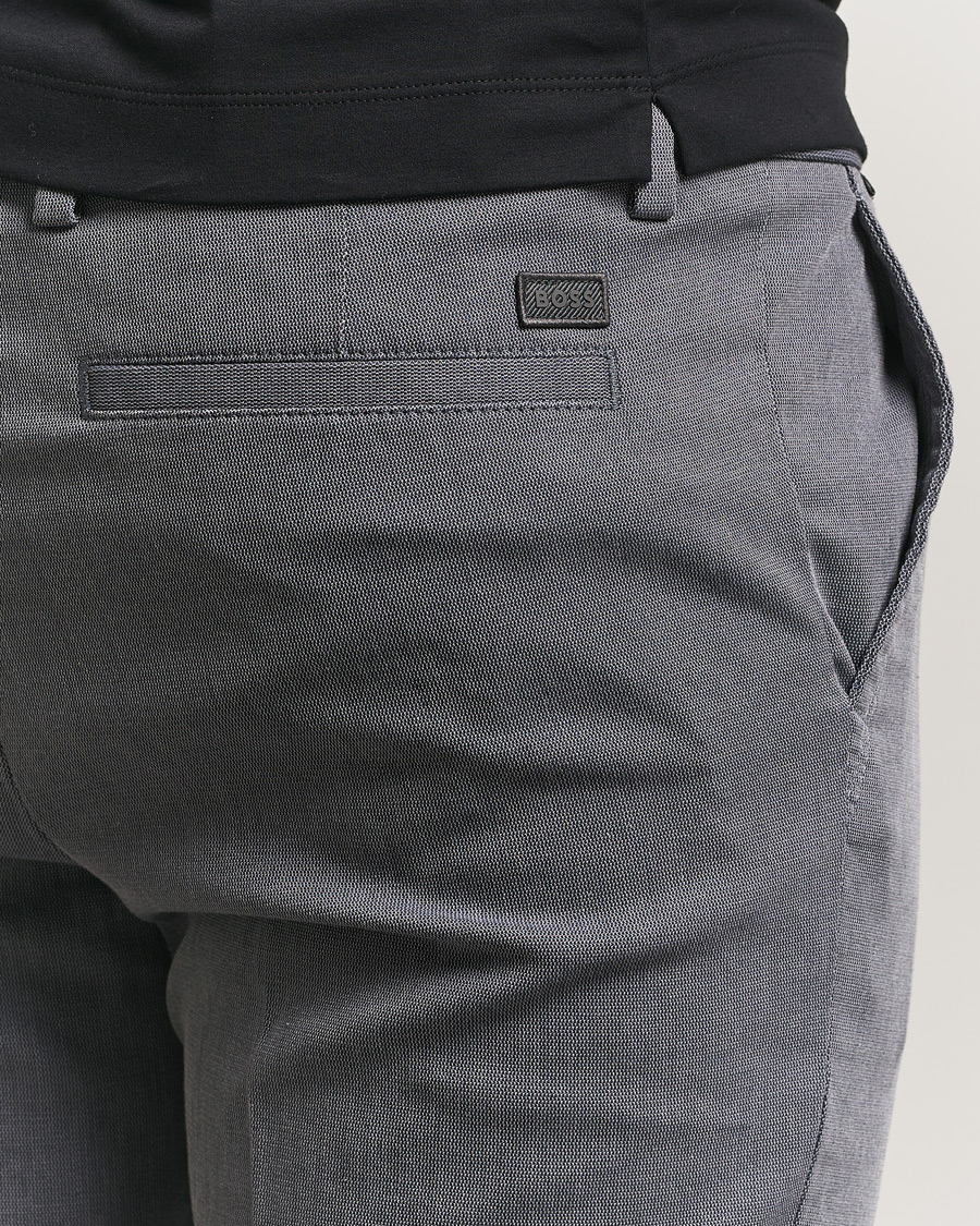 Men | Trousers | BOSS BLACK | Kaiton Structured Chinos Dark Blue