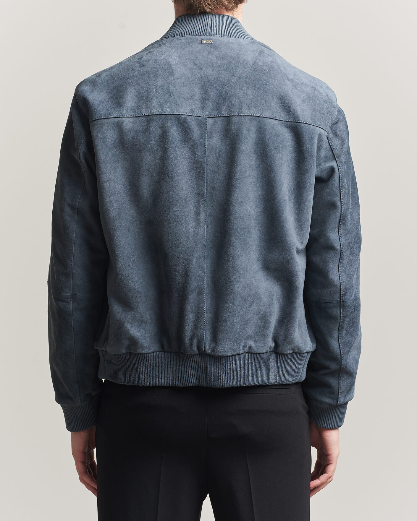 Men | Coats & Jackets | BOSS BLACK | Muller Suede Jacket Open Blue