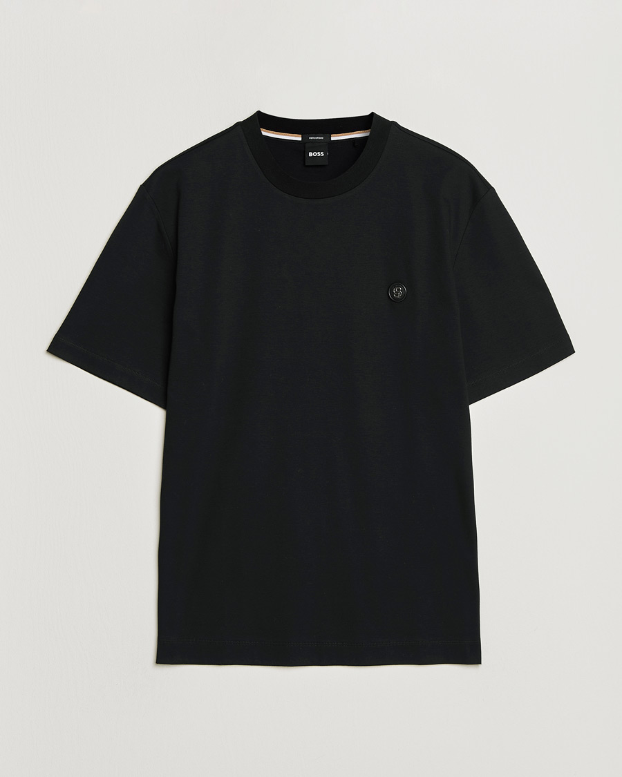 Men | T-Shirts | BOSS BLACK | Taut Regular Fit T-Shirt Black