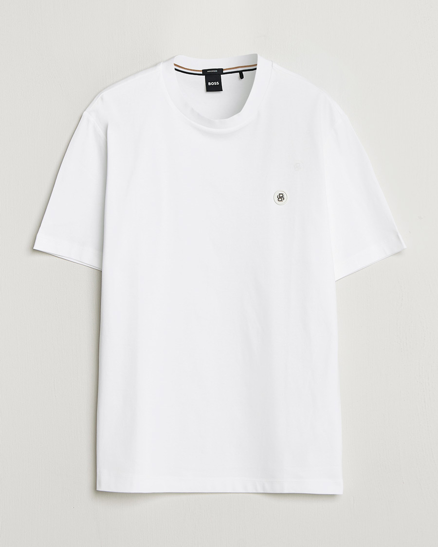 Men | T-Shirts | BOSS BLACK | Taut Regular Fit T-Shirt White