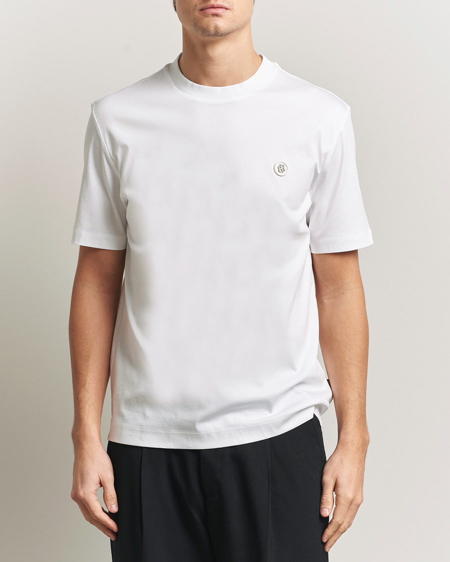 Men | T-Shirts | BOSS BLACK | Taut Regular Fit T-Shirt White