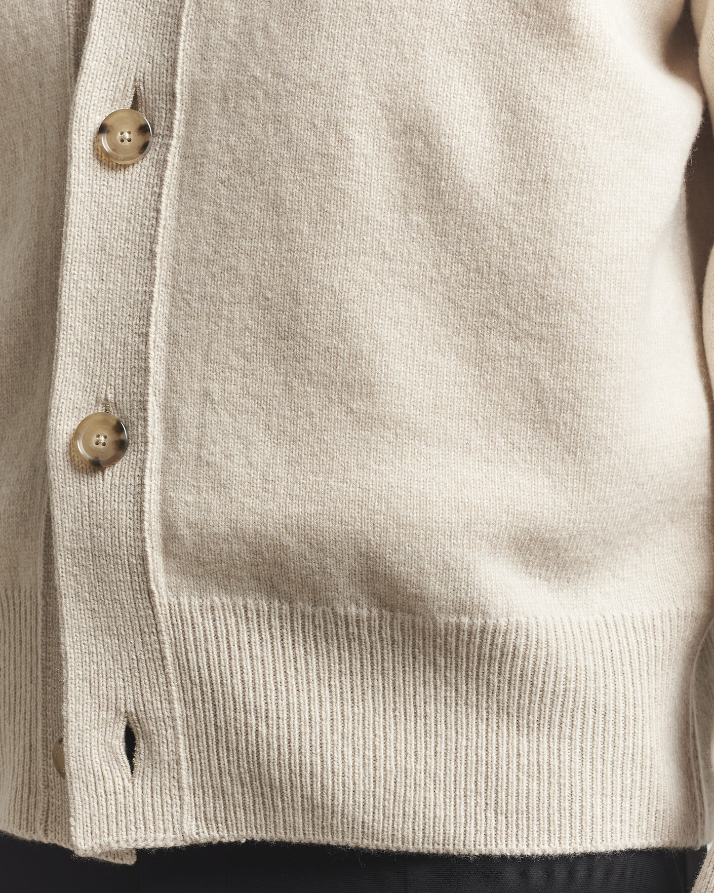 Men | Sweaters & Knitwear | BOSS BLACK | Ucone Wool Knitted Cardigan Open White