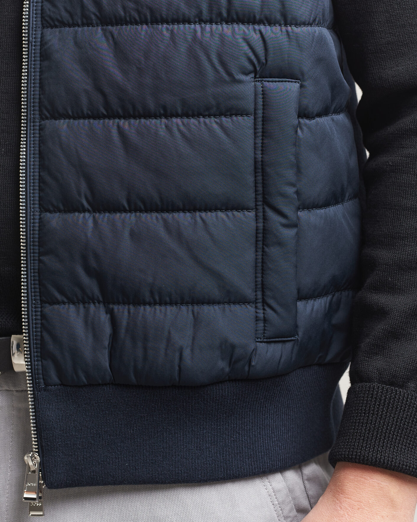 Men | Gilets | BOSS BLACK | Urwin Cotton/Wool Vest Dark Blue