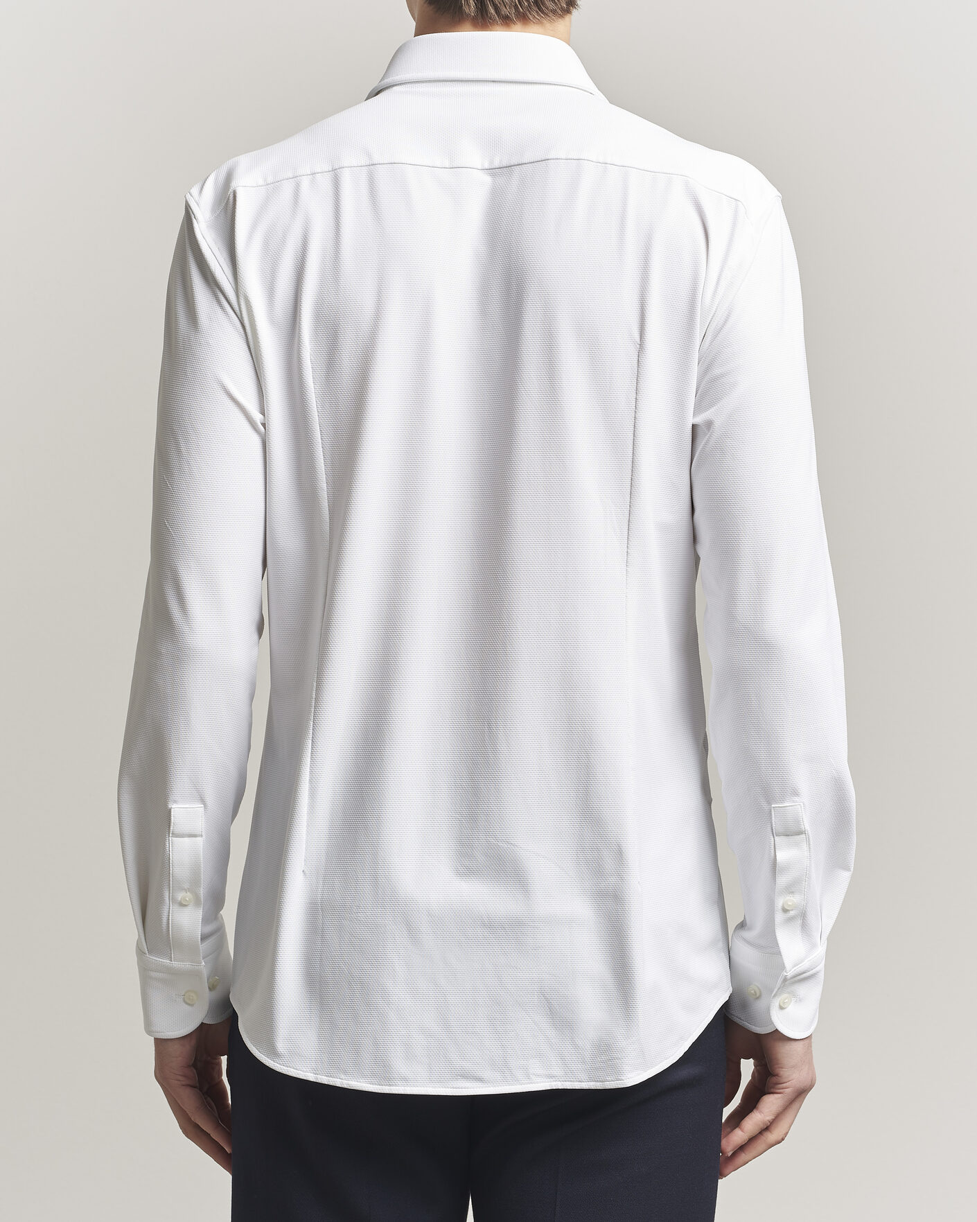 Men | Shirts | BOSS BLACK | Hank Structured Jersey Shirt White