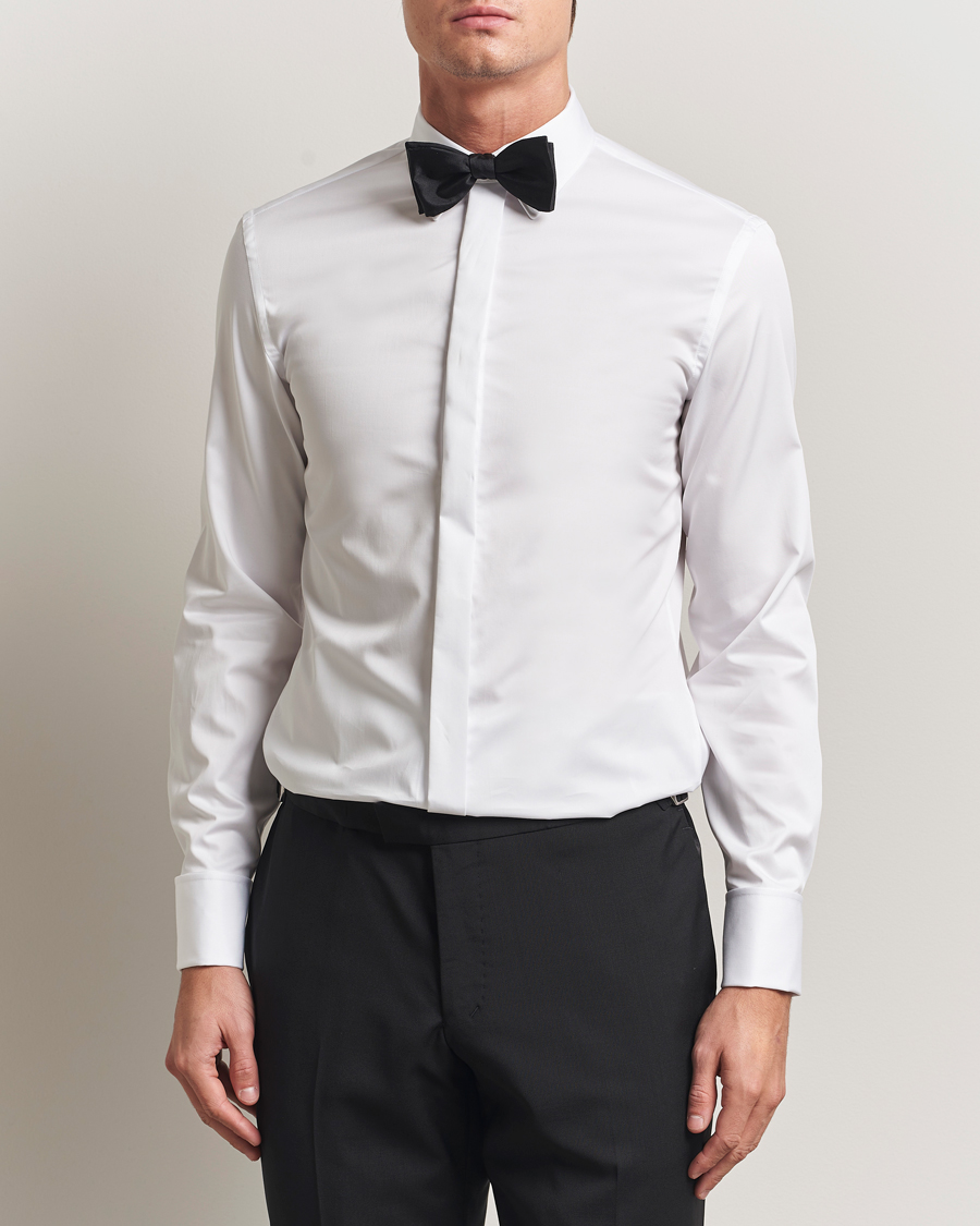 Men | Shirts | Tiger of Sweden | Adley Tuxedo Shirt Pure White