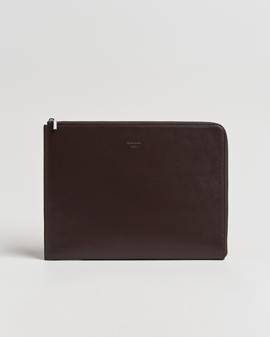 Men | Bags | Tiger of Sweden | Vitama Leather Portfolio Dark Brown