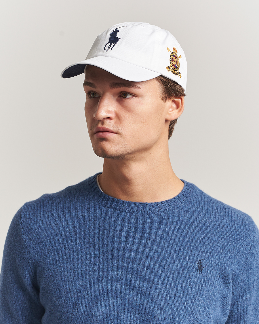 Polo Ralph Lauren Big Pony Twill Cap Ceramic White at CareOfCarl.com