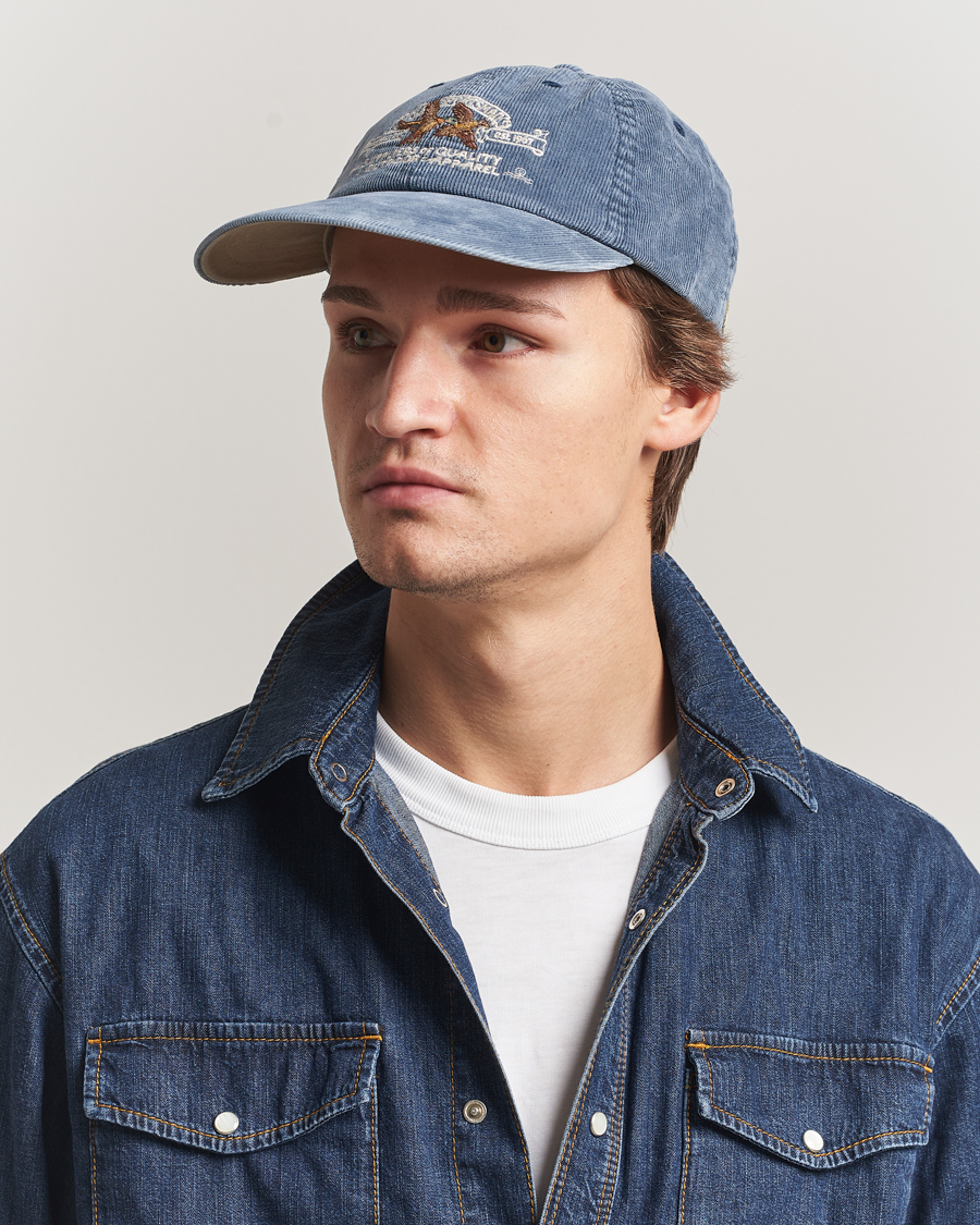 Men | Hats & Caps | Polo Ralph Lauren | Corduroy Bill Cap Faded Navy