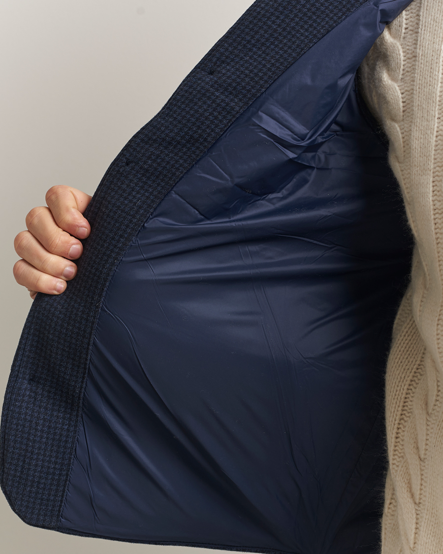 Men | Gilets | Polo Ralph Lauren | Knitted Dogtooth Vest Winter Navy Heather