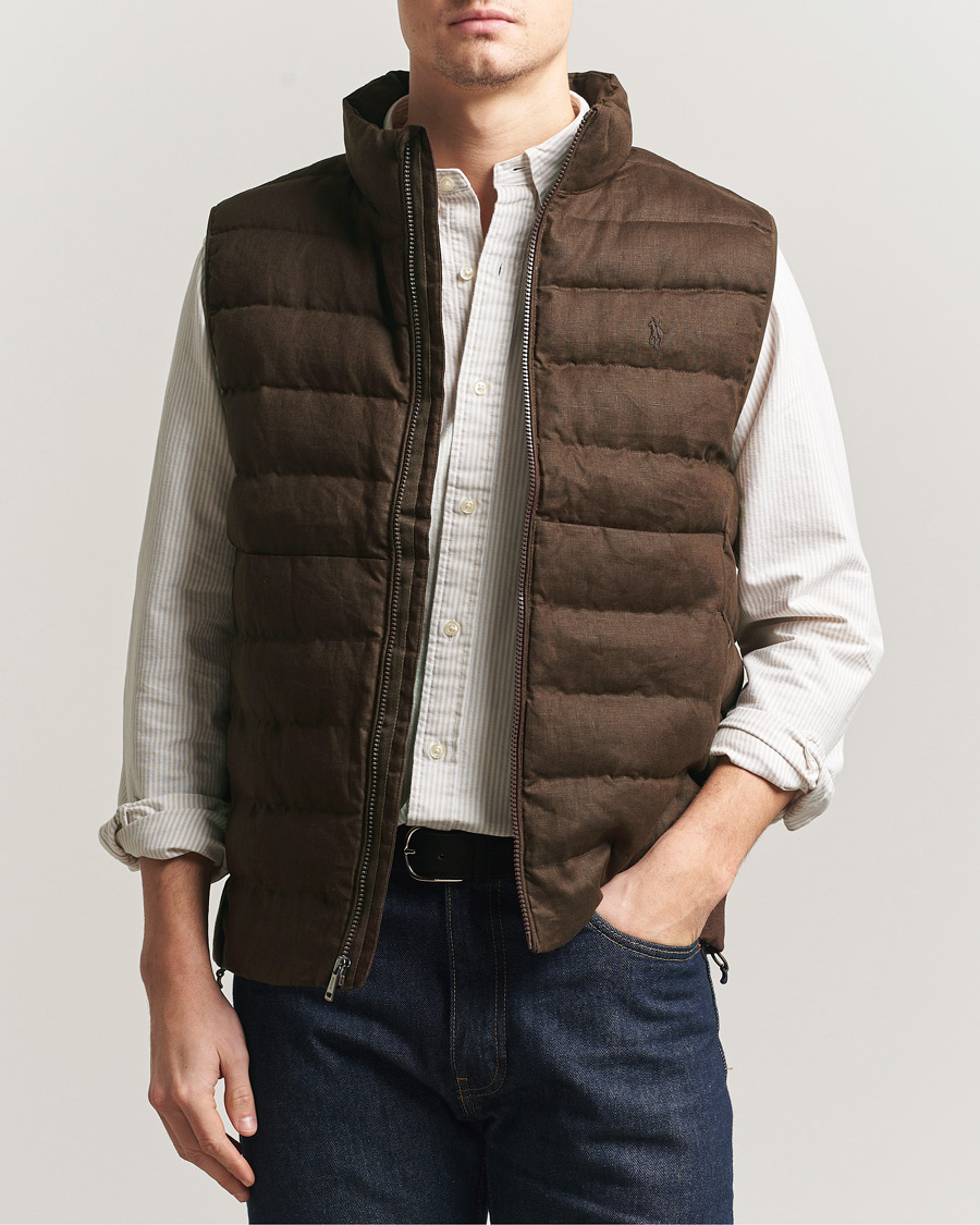 Polo Ralph Lauren Colden Vest Nutmeg Brown at CareOfCarl.com
