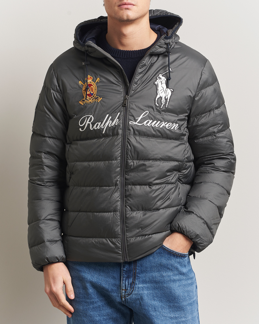 Men | Coats & Jackets | Polo Ralph Lauren | Colden Snow Polo Hodded Jacket Charcoal Grey