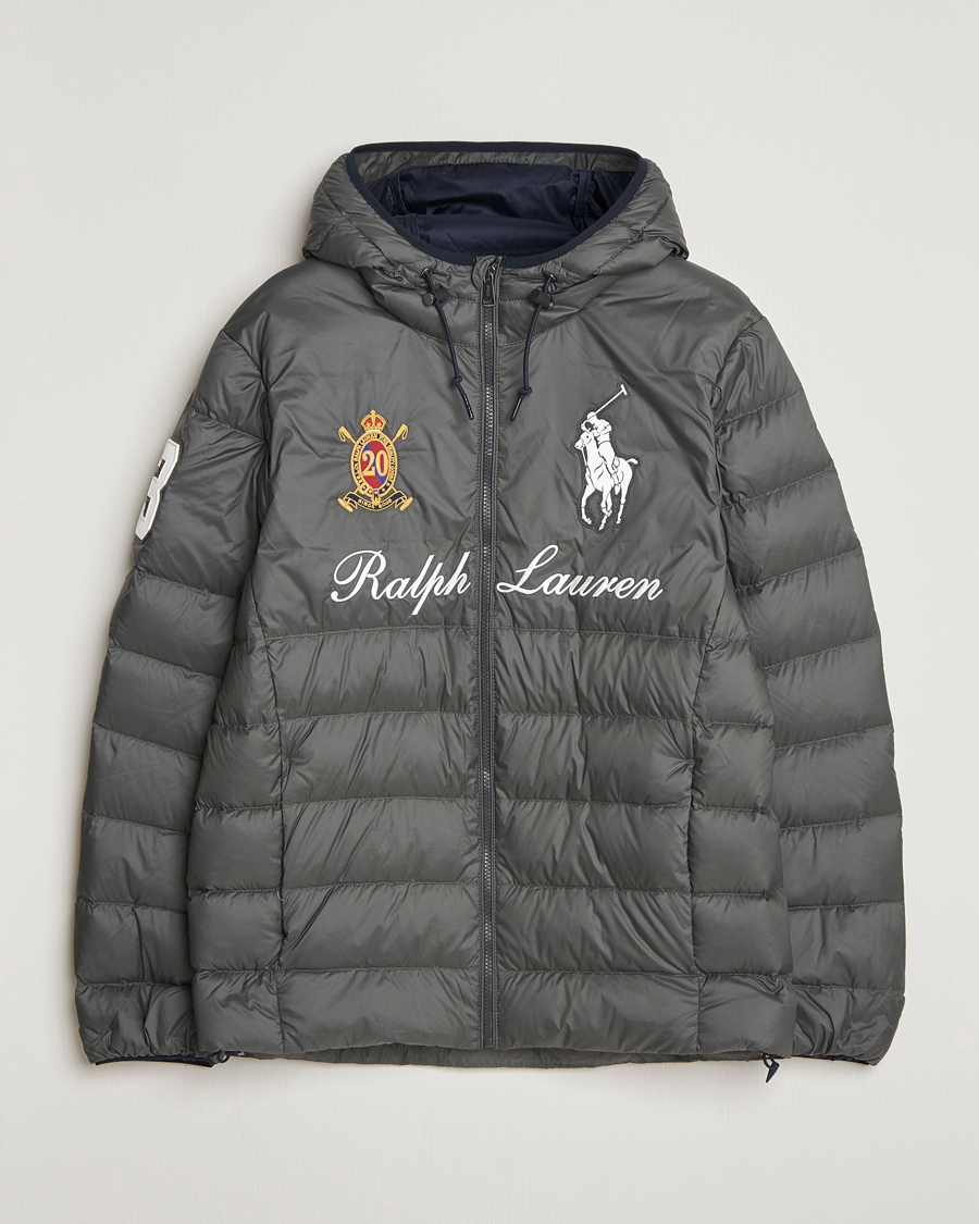 Men | Coats & Jackets | Polo Ralph Lauren | Colden Snow Polo Hodded Jacket Charcoal Grey