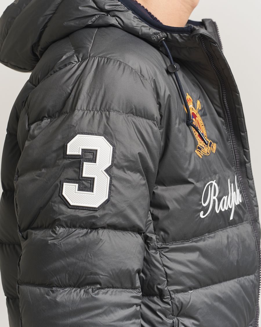 Polo Ralph Lauren Colden Snow Polo Hodded Jacket Charcoal Grey at
