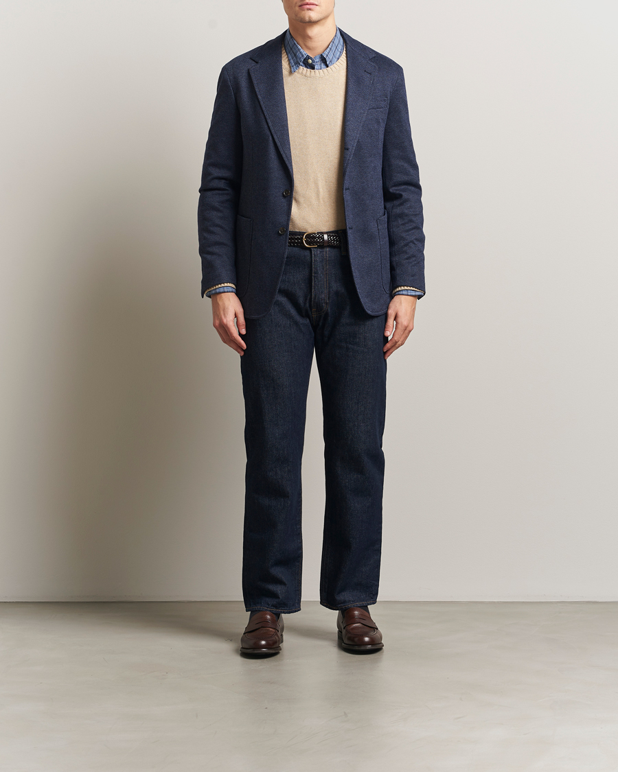 Men | Blazers | Polo Ralph Lauren | Herringbone Single Breasted Sportcoat Navy Multi