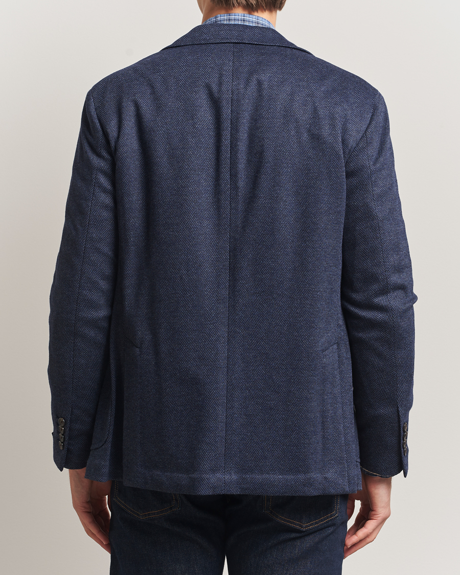 Men | Blazers | Polo Ralph Lauren | Herringbone Single Breasted Sportcoat Navy Multi