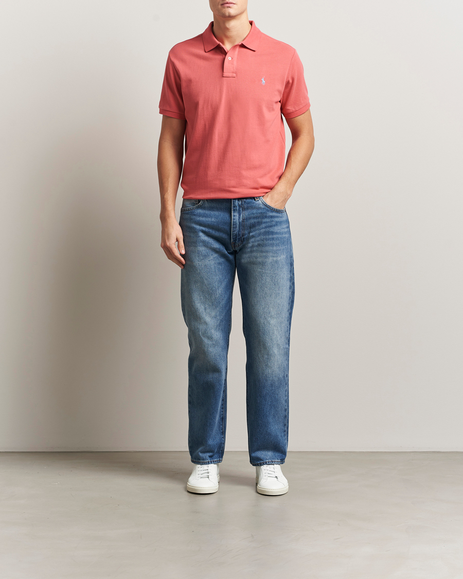 Men | Polo Shirts | Polo Ralph Lauren | Custom Slim Fit Polo Red Sky