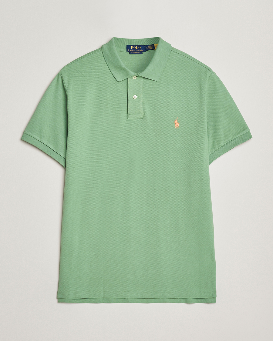 Polo Ralph Lauren Custom Slim Fit Polo Outback Green at CareOfCarl.com