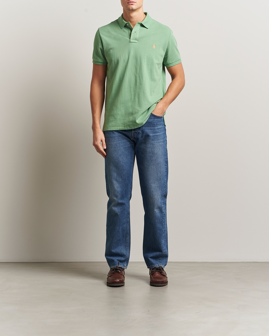 Polo Ralph Lauren Custom Slim Fit Polo Outback Green at CareOfCarl.com