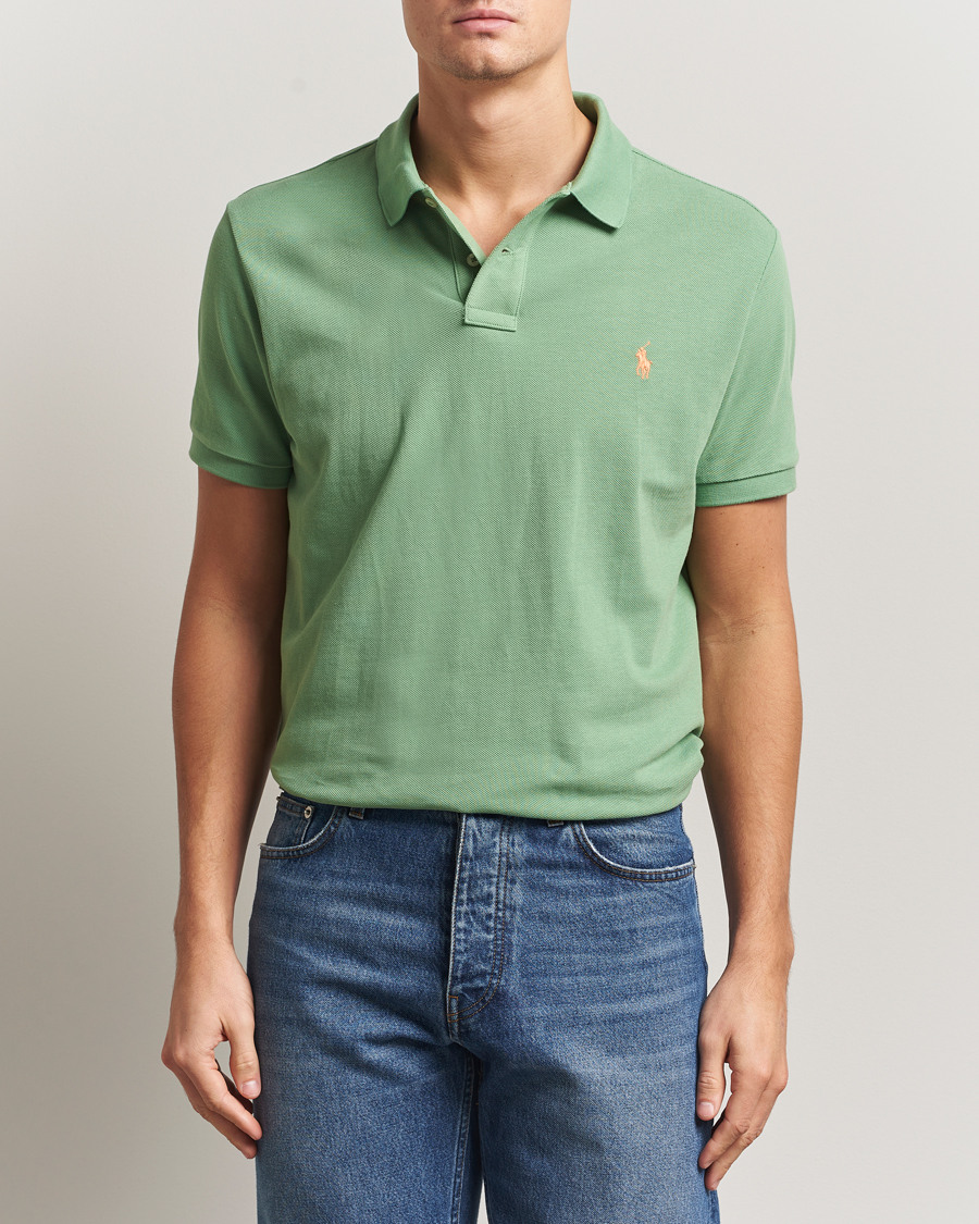 Polo Ralph Lauren Custom Slim Fit Polo Outback Green at CareOfCarl.com