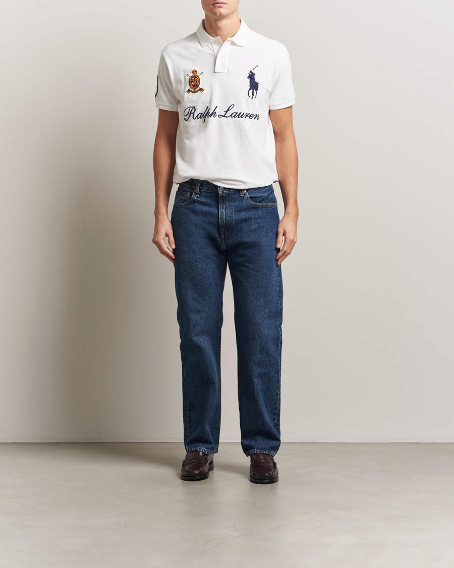 Men | Polo Shirts | Polo Ralph Lauren | Custom Slim Fit Big Pony Polo White