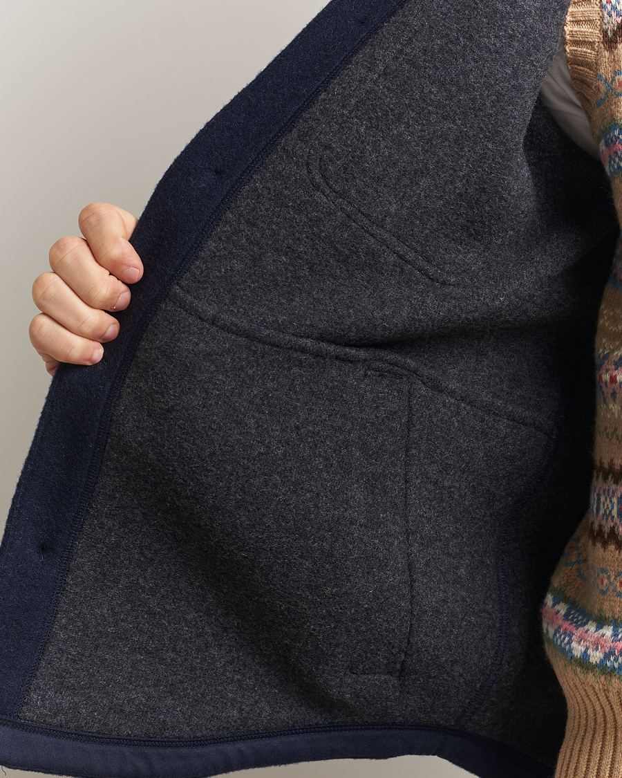 Men | Shirts | Polo Ralph Lauren | Brushed Double Knitted Overshirt Worth Navy Heather