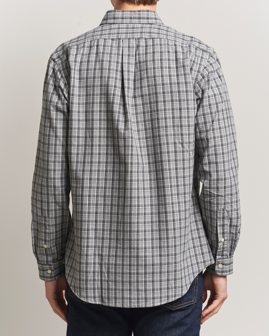 Men | Shirts | Polo Ralph Lauren | Custom Fit Checked Shirt Grey Heather Multi