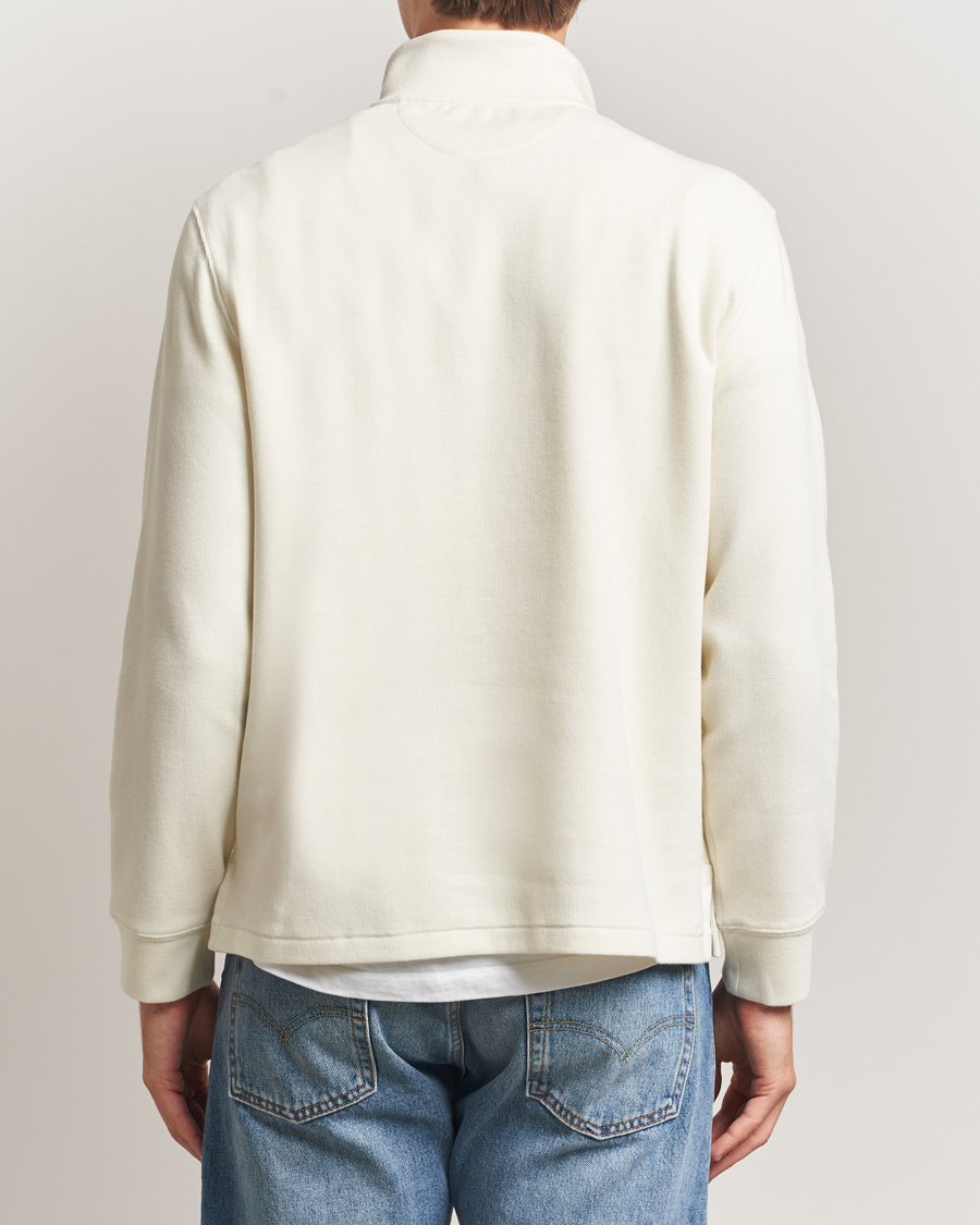 Men | Sweaters & Knitwear | Polo Ralph Lauren | Double Knitted Half Zip Parchment Cream