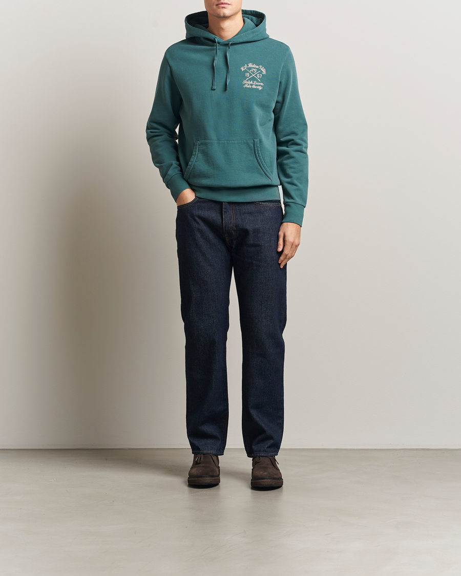 Men | Sweaters & Knitwear | Polo Ralph Lauren | Printed Hoodie Charter Green