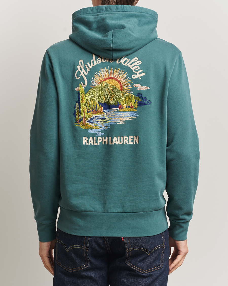 Men | Sweaters & Knitwear | Polo Ralph Lauren | Printed Hoodie Charter Green