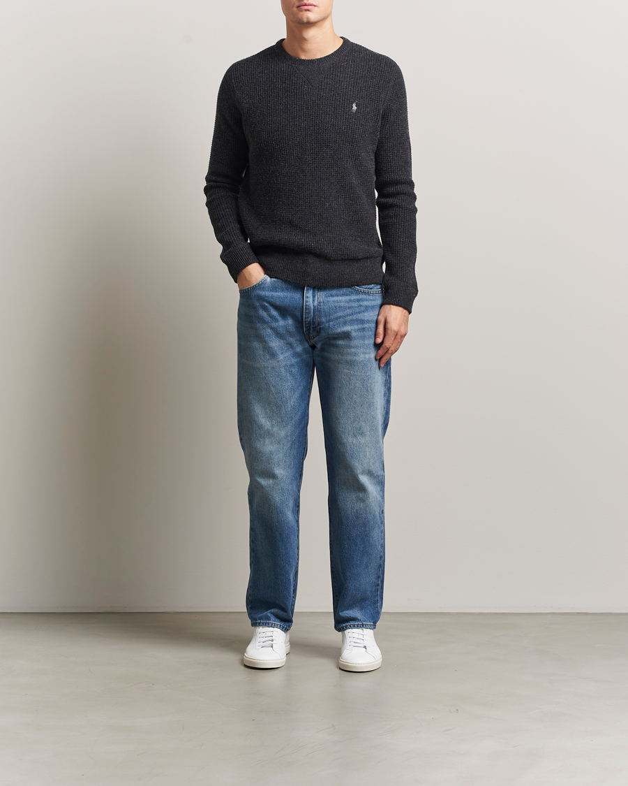 Men | Sweaters & Knitwear | Polo Ralph Lauren | Cotton/Wool Pullover Dark Granite Heather