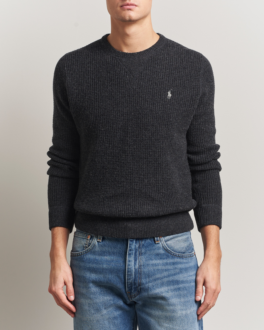 Polo Ralph Lauren Cotton/Wool Pullover Dark Granite Heather at