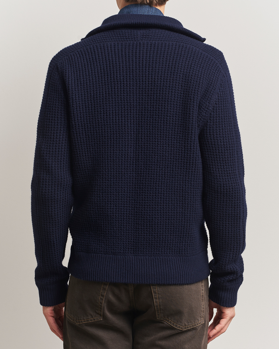 Men | Sweaters & Knitwear | Polo Ralph Lauren | Cotton/Wool Full Zip Hunter Navy