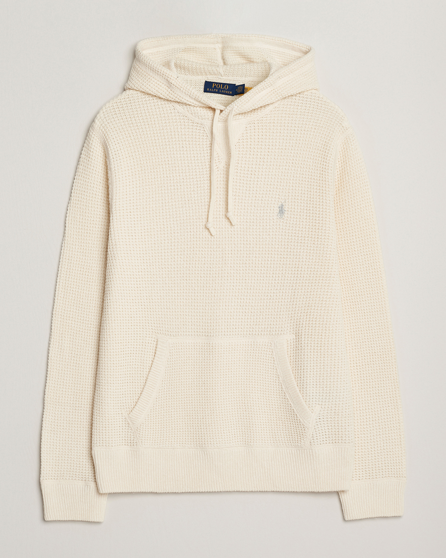 Men | Sweaters & Knitwear | Polo Ralph Lauren | Cotton/Wool Hoodie Andover Cream