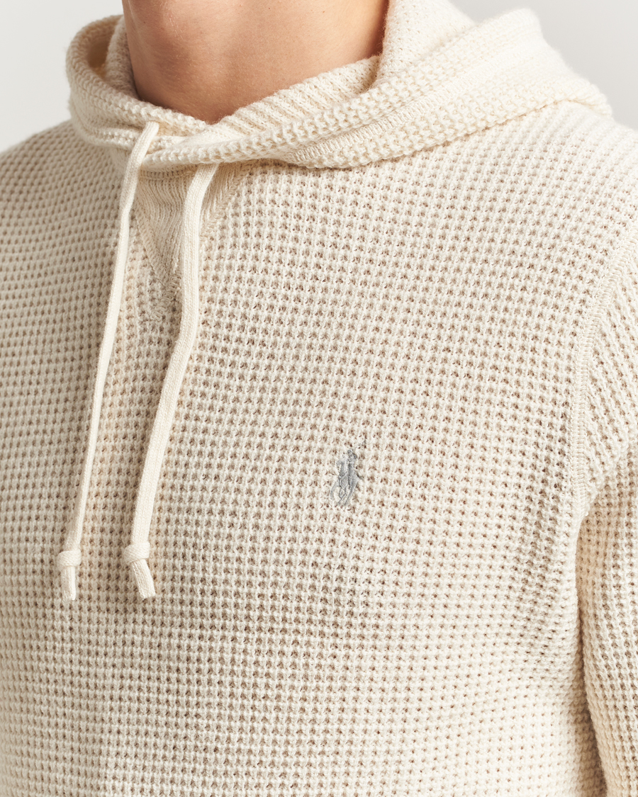 Men | Sweaters & Knitwear | Polo Ralph Lauren | Cotton/Wool Hoodie Andover Cream