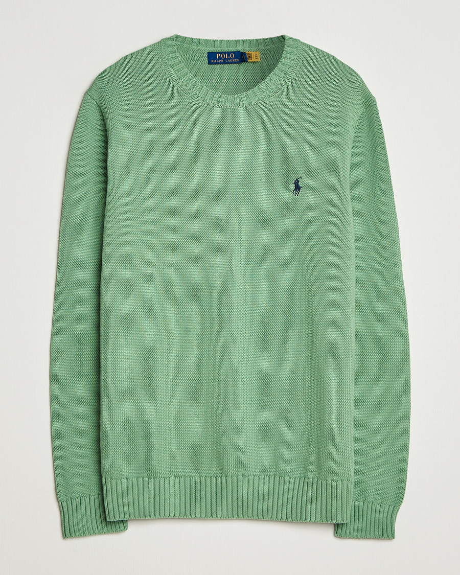 Men | Sweaters & Knitwear | Polo Ralph Lauren | Cotton Crew Neck Sweater Outback Green