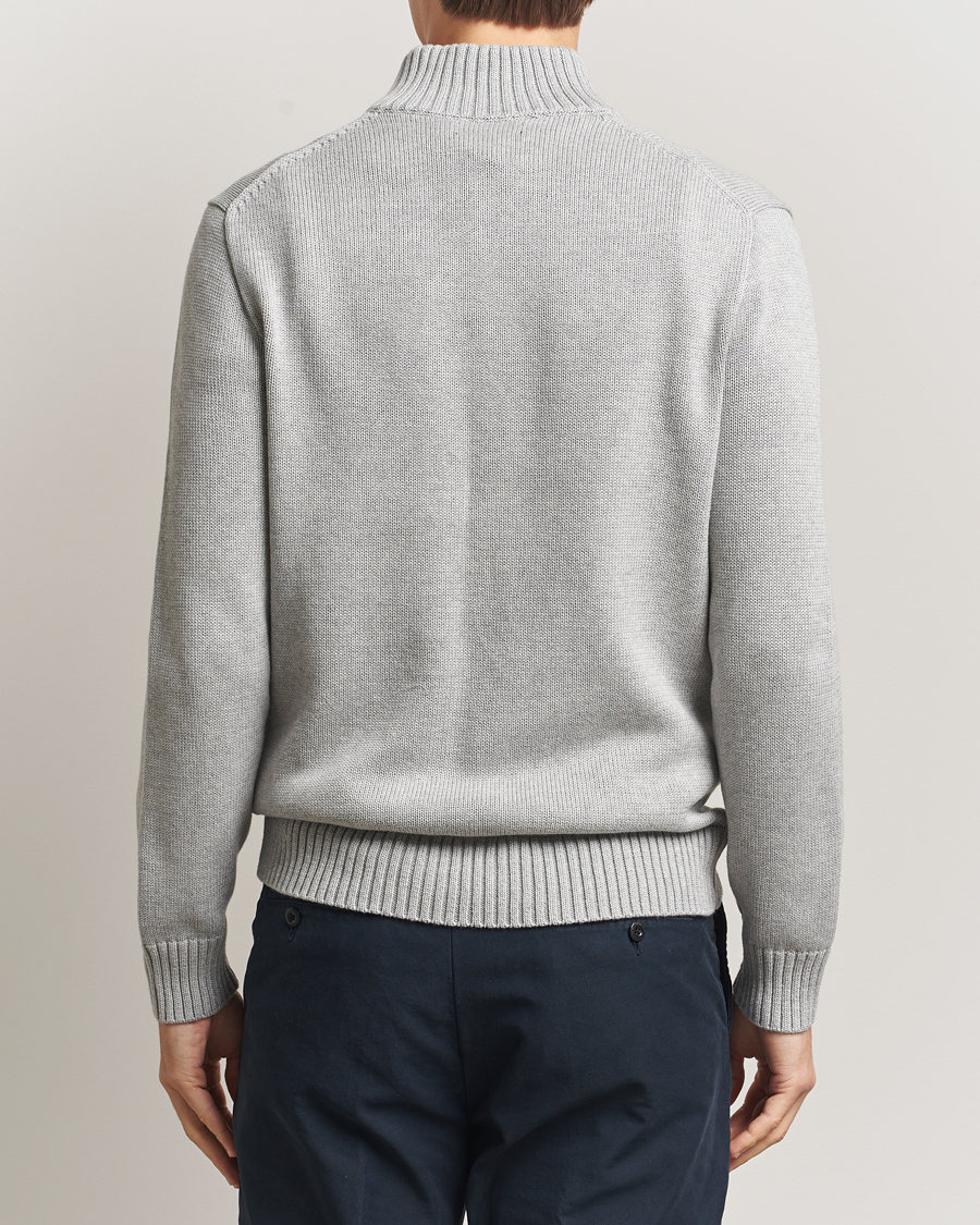 Men | Sweaters & Knitwear | Polo Ralph Lauren | Cotton Pullover Half Zip Andover Heather