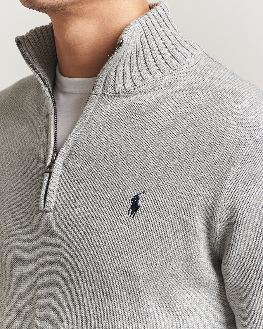 Polo Ralph Lauren Cotton Pullover Half Zip Andover Heather at