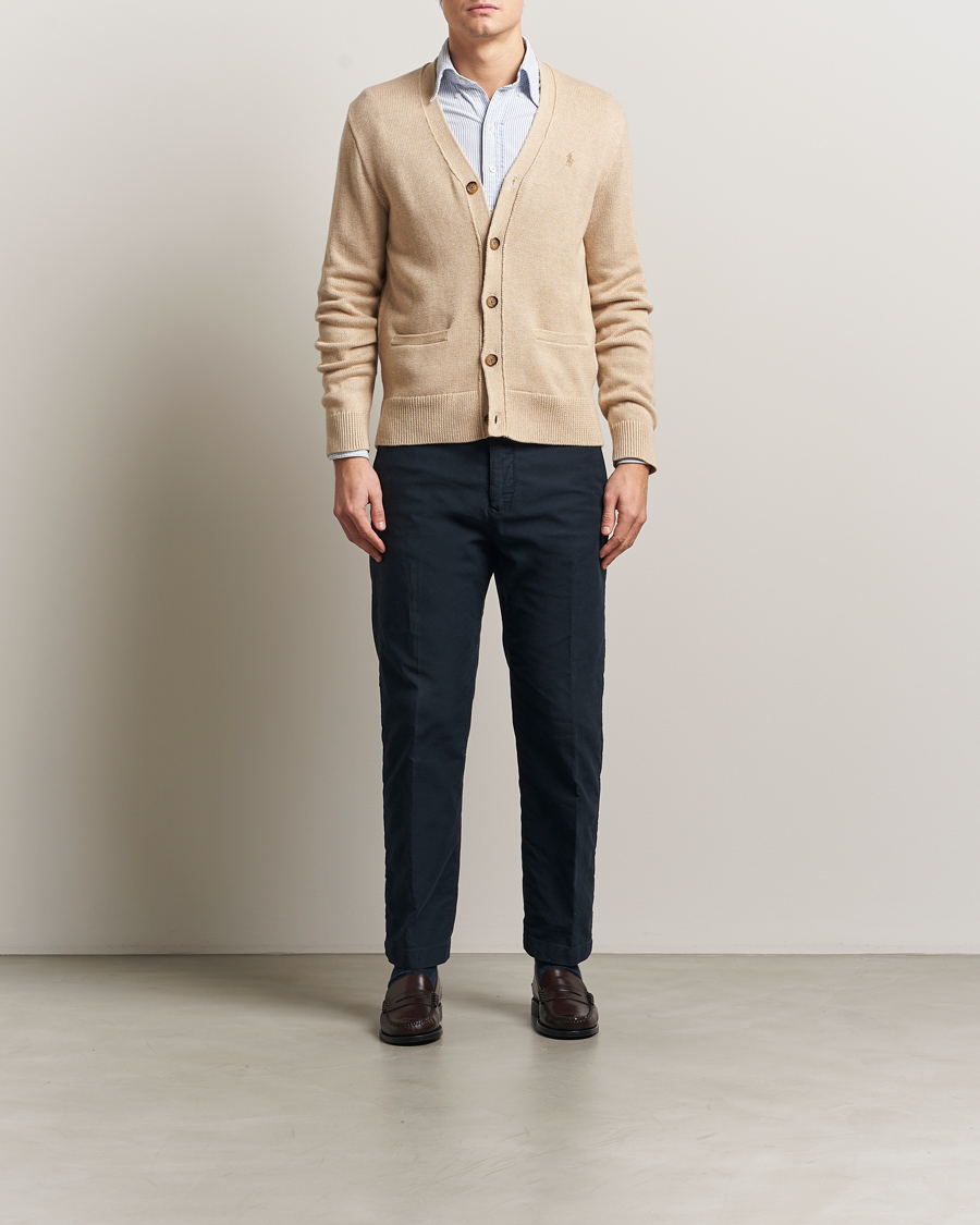 Men | Sweaters & Knitwear | Polo Ralph Lauren | Cotton Cardigan Dune Melange