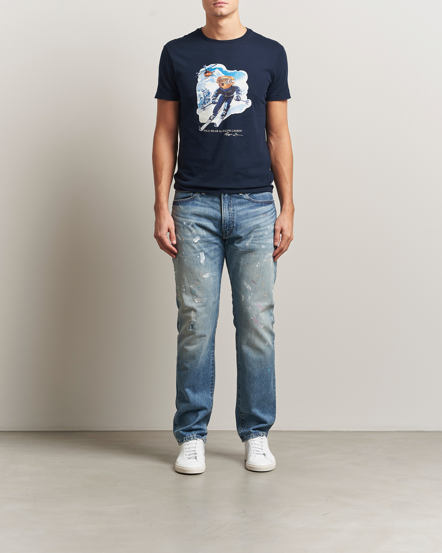 Men | T-Shirts | Polo Ralph Lauren | Printed Bear T-Shirt Worth Navy