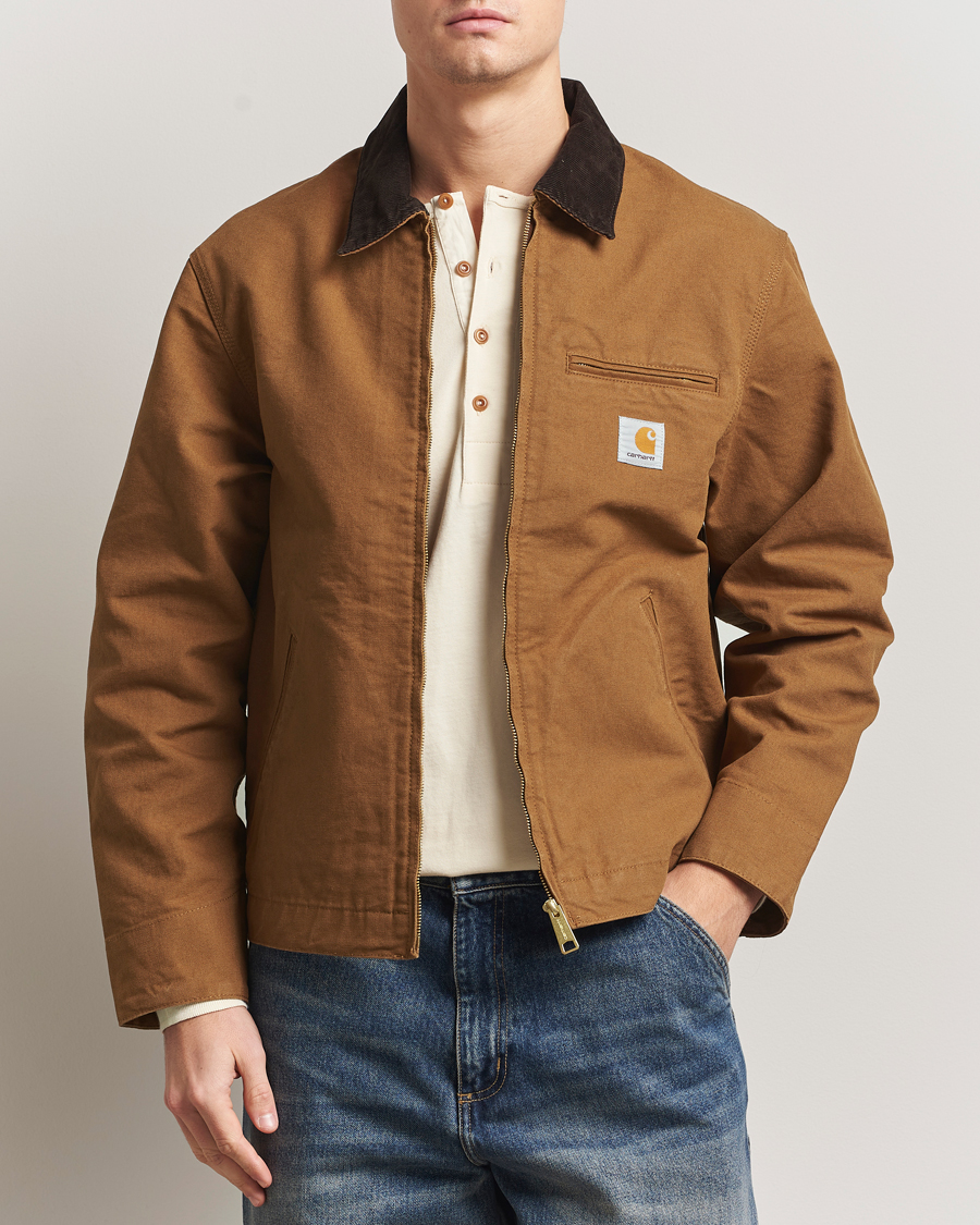 Carhartt WIP Detroit Jacket Dearborn Canvas Hamilton Brown at