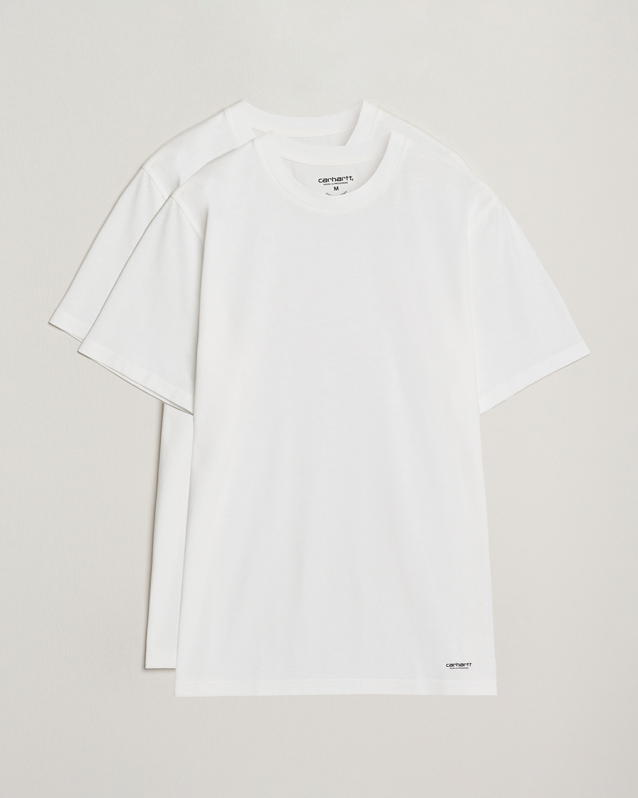 Men | T-Shirts | Carhartt WIP | 2-Pack Standard Crew Neck T-Shirt White