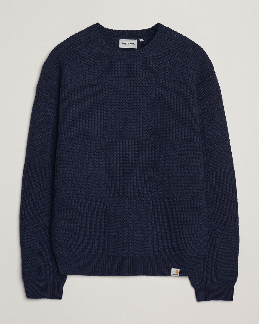 Men | Sweaters & Knitwear | Carhartt WIP | Bishop Knitted Sweater Dark Navy