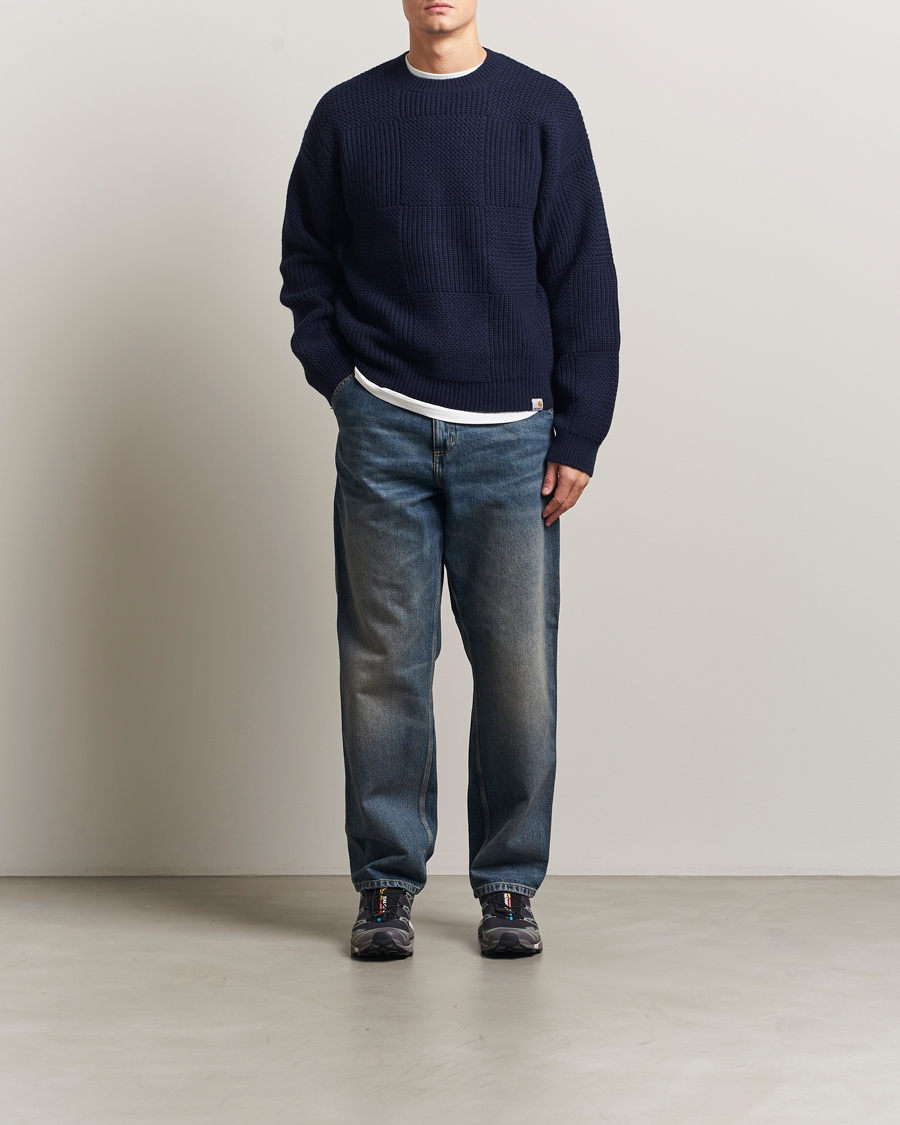 Men | Sweaters & Knitwear | Carhartt WIP | Bishop Knitted Sweater Dark Navy